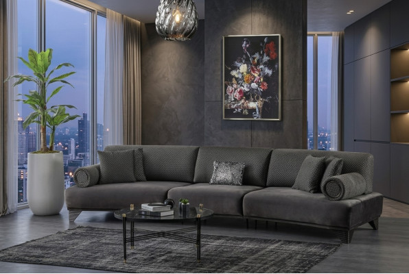 Sofa 5 miejsce siedzące Kanapa Sofa tapicerowana xxl Sofy Salon Materiał Duży Żywy krajobraz