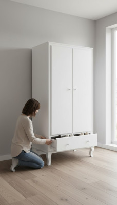 Szafa dziecięca Szafa żłobek Szafa Drewno Meble dziecięce Drewno Modern
