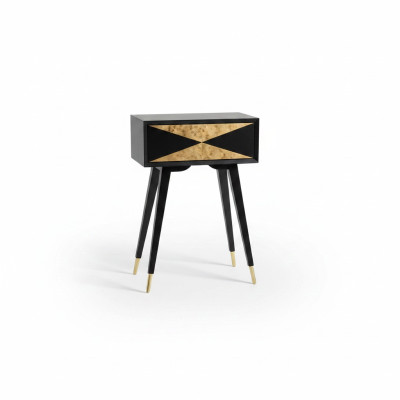 Tabela Stół konsolowy konsola Kredens Stolik boczny Drewno Modern Luxury Gold Design