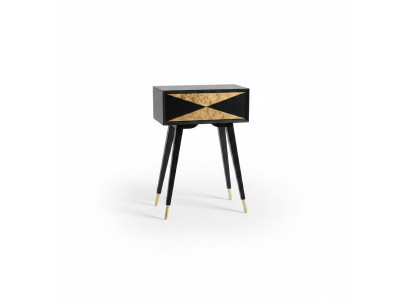Tabela Stół konsolowy konsola Kredens Stolik boczny Drewno Modern Luxury Gold Design