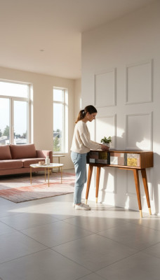 Tabela Stół konsolowy konsola Kredens Stolik boczny Drewno Modern Luxury Design Nowość