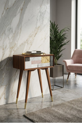 Stół konsolowy Tabela konsola Kredens Stolik Drewno Modern Luxury Design Nowość