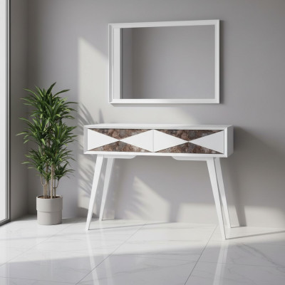 Stół konsolowy Tabela konsola Kredens stolik boczny Drewno Modern Luxury Design Meble