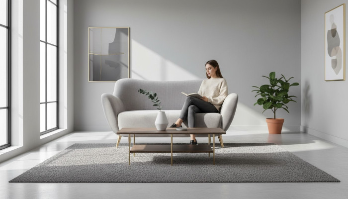 Sofa dwuosobowa 2 miejsce do siedzenia Sofy Materiał Pokój dzienny Poliester Nowoczesny Szary Luksus Nowy