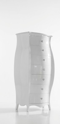 Luksusowe Kredens Szafki Komody Drewno Sypialnia Nowoczesny Design Biały Stil Duży