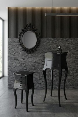 Luksusowy Stolik kawowy stoły Salon Czarny Tabela Classic Meble