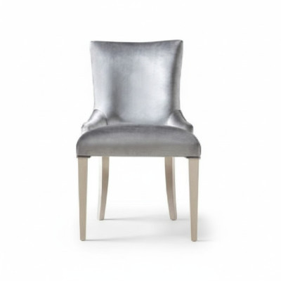 Krzesło do jadalni Krzesło Fotel miejsce do siedzenia jadalnia Krzesła Drewno Modern Luxury Silver
