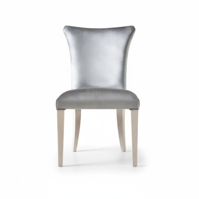 Krzesło do jadalni Krzesło miejsce do siedzenia Fotel jadalnia Krzesła Drewno Silver Modern Luxury Nowość