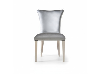 Krzesło do jadalni Krzesło miejsce do siedzenia Fotel jadalnia Krzesła Drewno Silver Modern Luxury Nowość