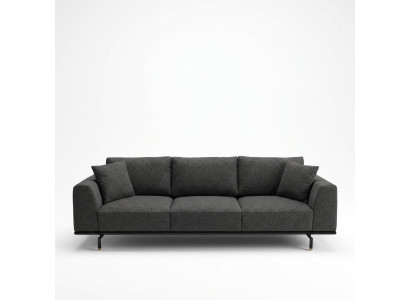 Sofa czteroosobowa 4 miejsce do siedzenia Sofy Nowoczesny Szary Design Materiał Poliester Nowość