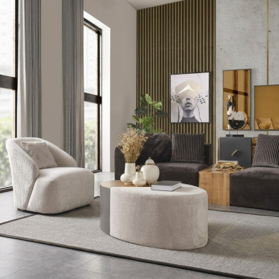 Zestaw sofowy 4 miejsce do siedzenia Fotel Sofa Czteroosobowa Nowoczesny Czarny Materiał Nowy