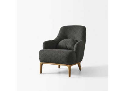 Fotel EarsFotel Nowoczesny Materiał Salon Poliester Szary Design Siedziba