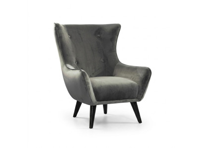 Fotel EarsFotel Materiał Salon Poliester Design Szary Nowoczesny Siedziba