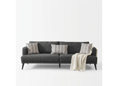 Sofa czteroosobowa 4 miejsce do siedzenia Sofy Materiał Szary Nowoczesne miejsce do siedzenia Pokój dzienny Nowe