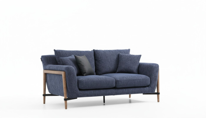Sofa trzyosobowa 3 miejsce do siedzenia Materiał Nowoczesne sofy Design Living Room Blue