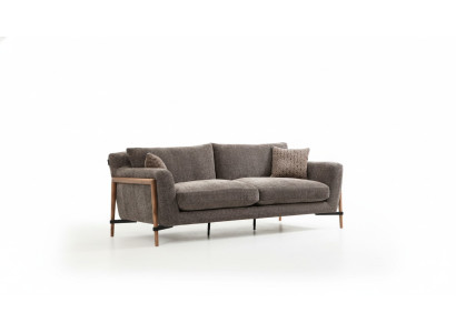Sofa trzyosobowa 3 miejsce do siedzenia Materiał Nowoczesne sofy Design Salon Szary