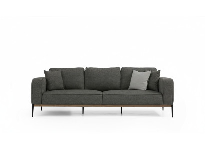 Sofa trzyosobowa 3 miejsce do siedzenia Materiał Nowoczesne sofy Design Salon Szary