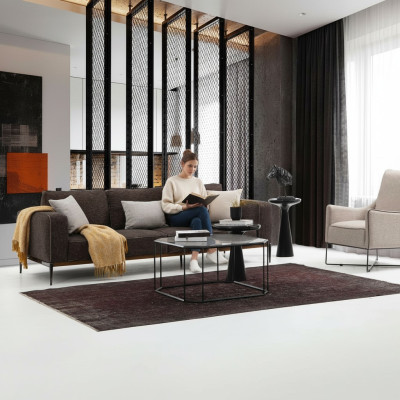 Zestaw sofowy 2 miejsce do siedzenia Fotel Dwumiejscowe sofy z szarego materiału Nowoczesny design