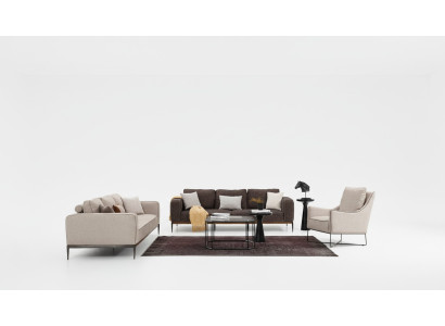 Zestaw sofowy 221 miejsce do siedzenia Sofa Ustawić Sofy Beżowe Fotel Nowoczesny Zestaw