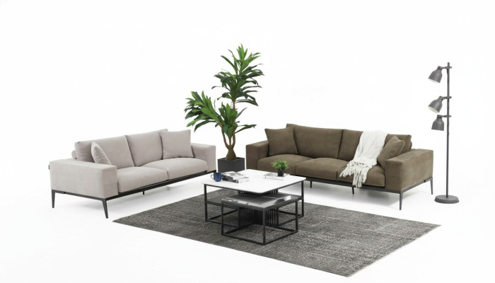 Zestaw sofowy 32 miejsce do siedzenia Sofa Ustawić Szare Sofy Nowoczesny Zestaw Grupa Nowy
