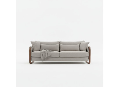 Sofa 4 miejsce do siedzenia Czteroosobowa Nowoczesna materiałowa szara sofa Design Pokój dzienny Nowość