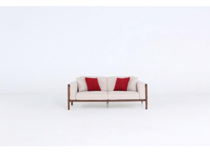 Sofa 2 miejsce do siedzenia Dwuosobowa Nowoczesna Sofa Materiałowa Design Salon Nowy Biały