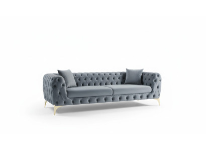 Nowoczesne trzyosobowe meble Chesterfield Meble Stal odporne na korozję poliestru