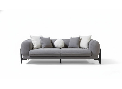Meble do salonu luksusowa sofa trzyosobowa meble z tkaniny nowoczesne kanapy stal nierdzewna