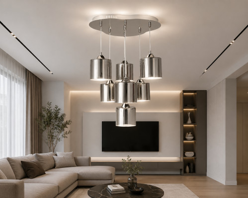 Lustre żyrandol żyrandol sufitowy do salonu Lampa sufitowa wspaniały żyrandol