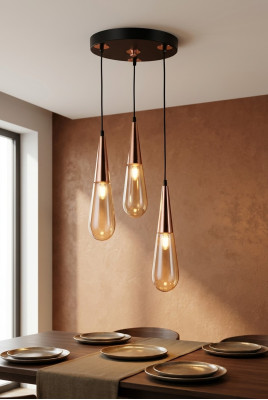 Lustre luksusowa żyrandolowa lampa sufitowa Lampa sufitowa Modern Gold Glass