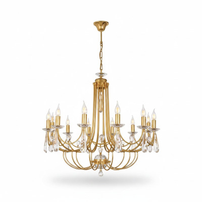 Luksusowy żyrandol kryształowy Lampa sufitowa żyrandol Lampa sufitowa Złota art