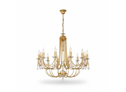 Luksusowy żyrandol kryształowy Lampa sufitowa żyrandol Lampa sufitowa Złota art