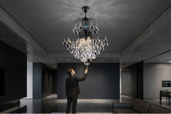 Lustre Art Luxury Lampa sufitowa żyrandol Lampa Sufitowa Lampy Srebrna