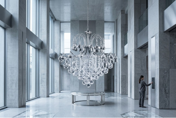 Lampa sufitowa żyrandol sufitowa kryształowa lampa Lampy luksusowy żyrandol srebrny