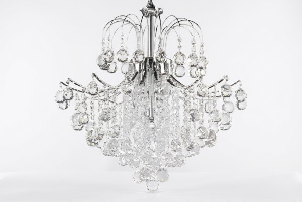 Lampa sufitowa żyrandol sufitowa kryształowa lampa Lampy luksusowy żyrandol srebrny
