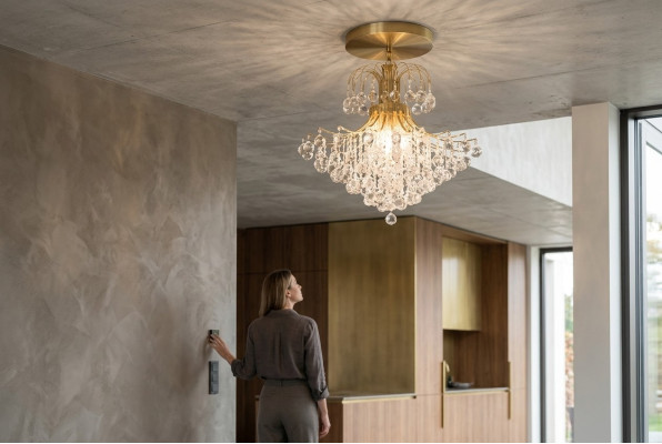 Luksusowy żyrandol Lampa sufitowa Żyrandol Sufitowy Złote Żyrandole Królewskie