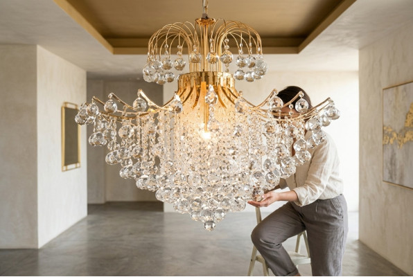 Luksusowy żyrandol żyrandol Lampa sufitowa żyrandol sufitowy Lampy Gold Art