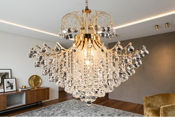 Luksusowy żyrandol żyrandol Lampa sufitowa żyrandol sufitowy Lampy Gold Art