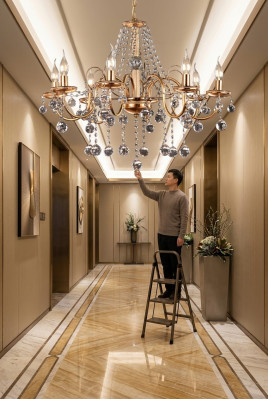 Królewski luksusowy żyrandol lampa sufitowa lampa koronowa oświetlenie sufitowe wiszący żyrandol
