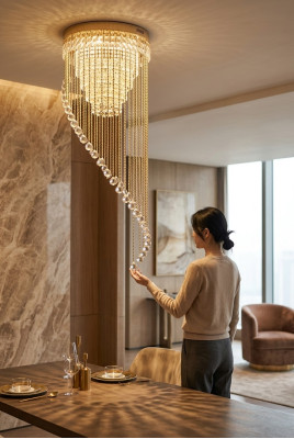 Żyrandol sufitowy luksusowy żyrandol kryształowy żyrandol Lampa sufitowa lekki żyrandol koronowy
