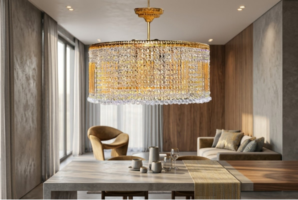 Luksusowy Lustre żyrandol Lampa sufitowa Żyrandol Sufitowy Lampy Gold Lampa