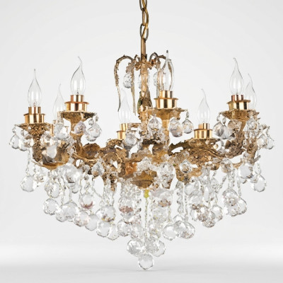 Luksusowy żyrandol żyrandol Lampa sufitowa żyrandol sufitowy Crystal Art Gold
