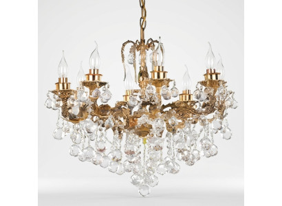 Luksusowy żyrandol żyrandol Lampa sufitowa żyrandol sufitowy Crystal Art Gold
