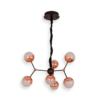 Okrągły Żyrandol Korona Lampa Sufitowa Lekka Korona Złoty Design Sztuka Nowoczesna