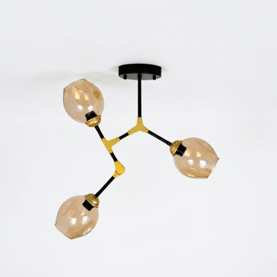 Żyrandol żyrandol Lampa sufitowa Żyrandol Sufitowy Lampy Złoty Nowoczesne Szkło