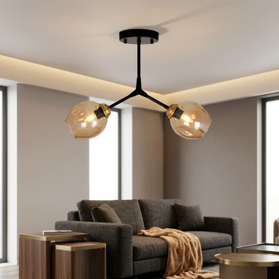 Żyrandol sufitowy żyrandol żyrandol Lampa sufitowa Lampy Szkło Modern Gold