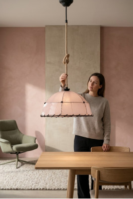 Lampa sufitowa żyrandol sufitowy żyrandol Lampa Beige Modern Rope