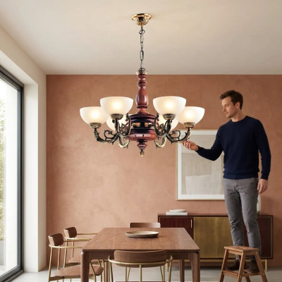 Żyrandol sufitowy żyrandol żyrandol Lampa sufitowa Lampy Brown Classic