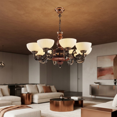Lampa sufitowa Lustre żyrandol Lampa sufitowa Lampy Brown Classic