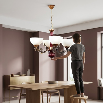 Żyrandol Lampa Sufitowa żyrandol Lampa sufitowa Lampy Brązowy Klasyczny
